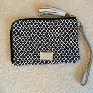 Fossil Blue and White Wallet wristlet
